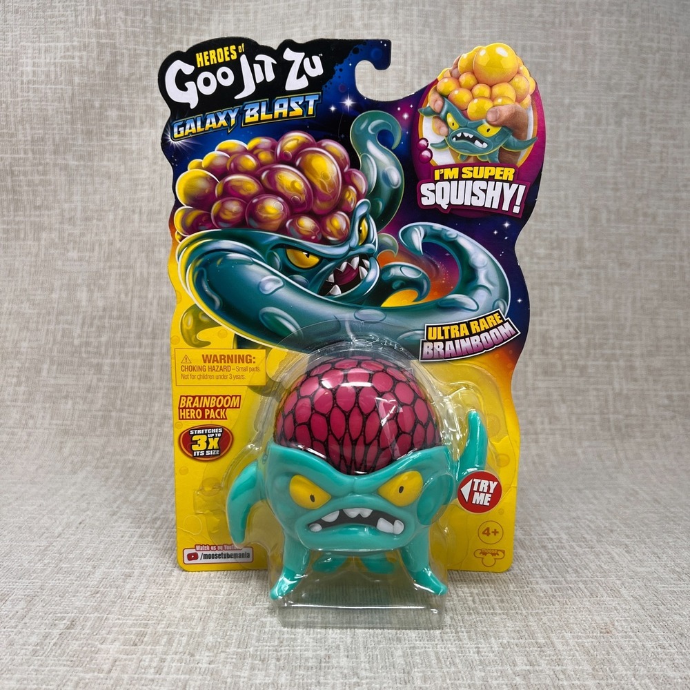 2021 Heroes Of Goo Jit Zu ULTRA RARE Galaxy Blast BRAINBOOM Hero Pack NEW Sealed